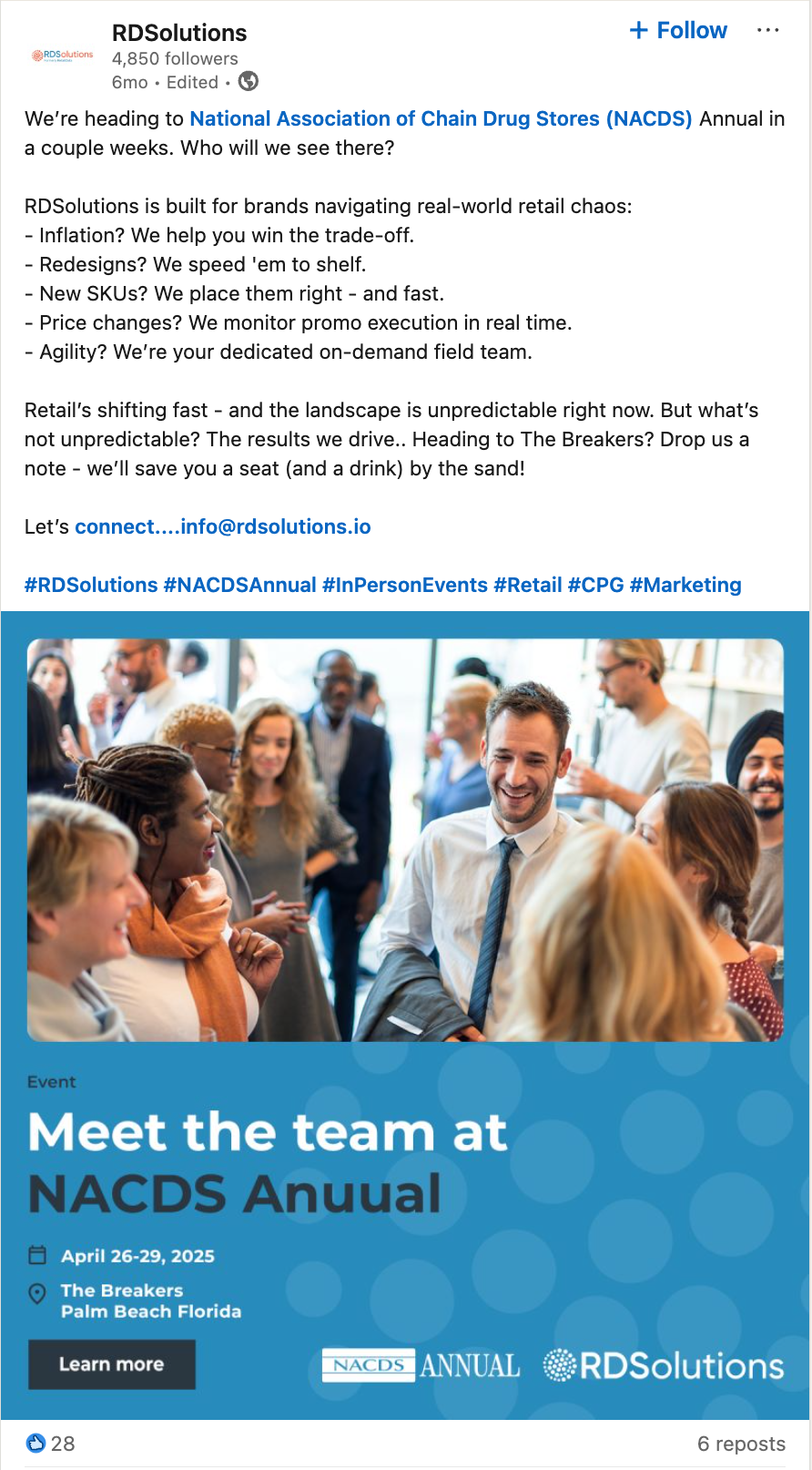 Sample social post for Annual 2025